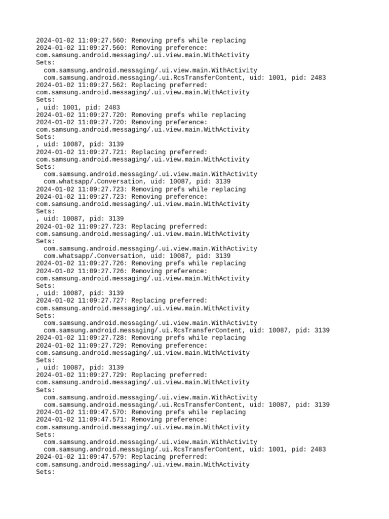 PM Debug Info | PDF