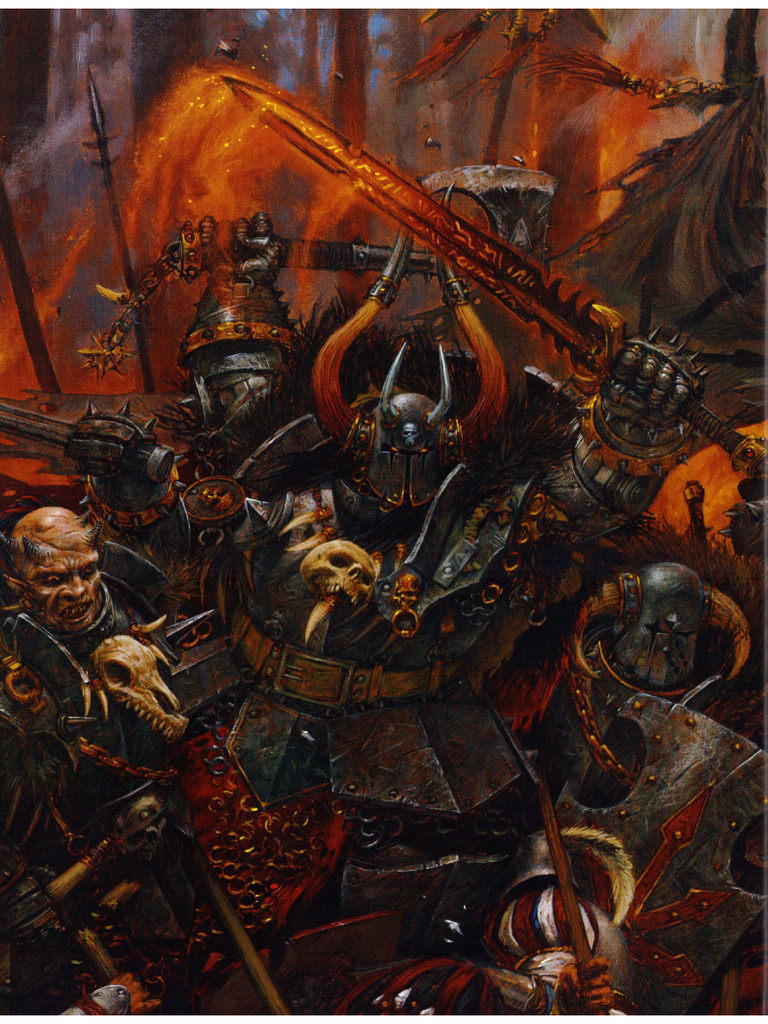 Warhammer Livre d'armée Guerrier du chaos v7 (2008) FR Et Mise A Jour