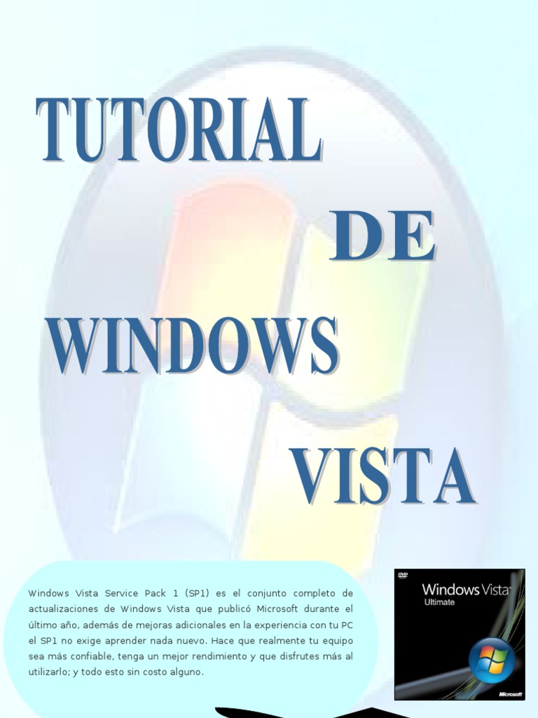 Tutorial de Windows Vista Final | PDF | Point and Click | Ventana ...