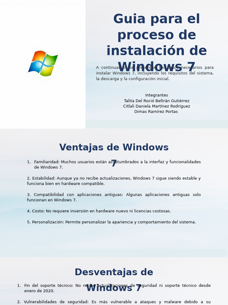 Instalacion de Windows 7 | PDF