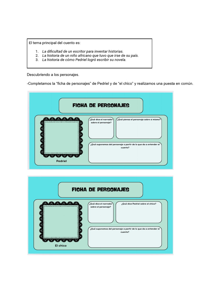 Imprimibles La Historia de Kwaheri-2 | PDF