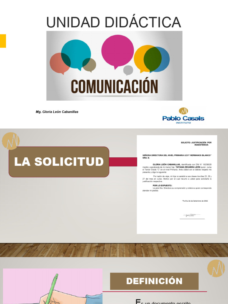 Sesión 6 - La Solicitud | PDF