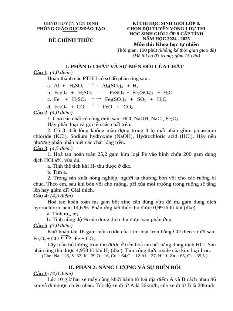 De HDC KHTN 2024-2025 CT | PDF