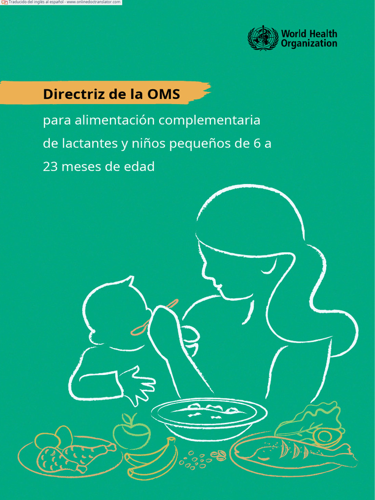 Directrices OMS Alimentación Infantil | PDF