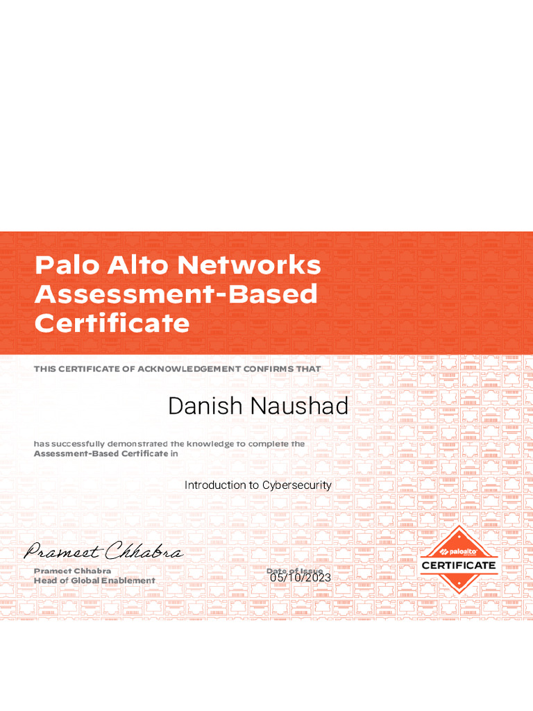 Introduction to cyber security certification pdf