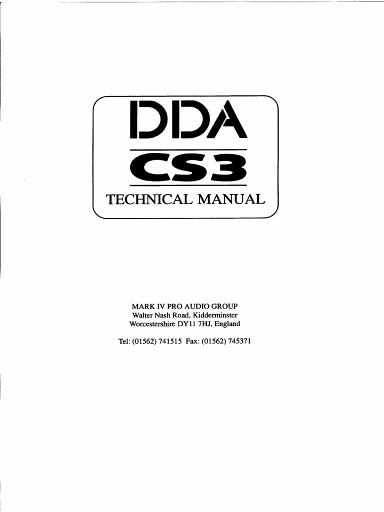 Cs3c Service Manual | PDF