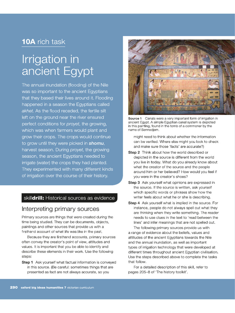 Ancient Egypt Irrigation | PDF