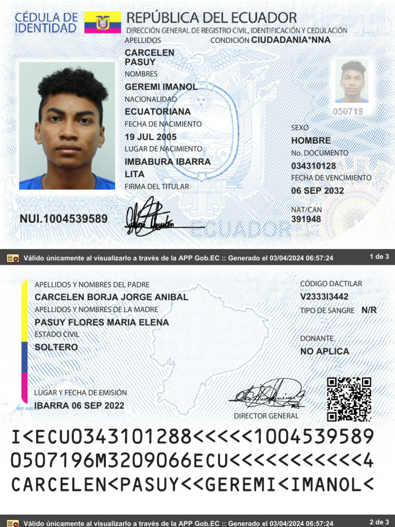 Cedula Digital | PDF