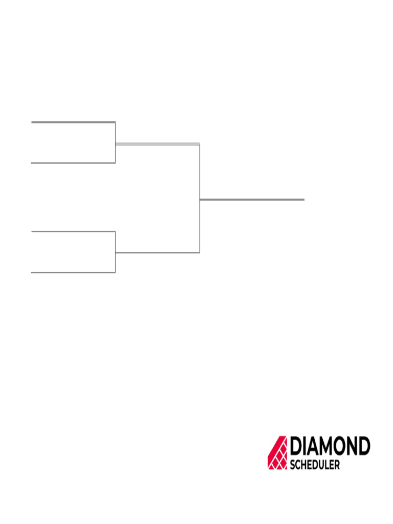 4 Team Single Elimination Bracket - Fillable | PDF