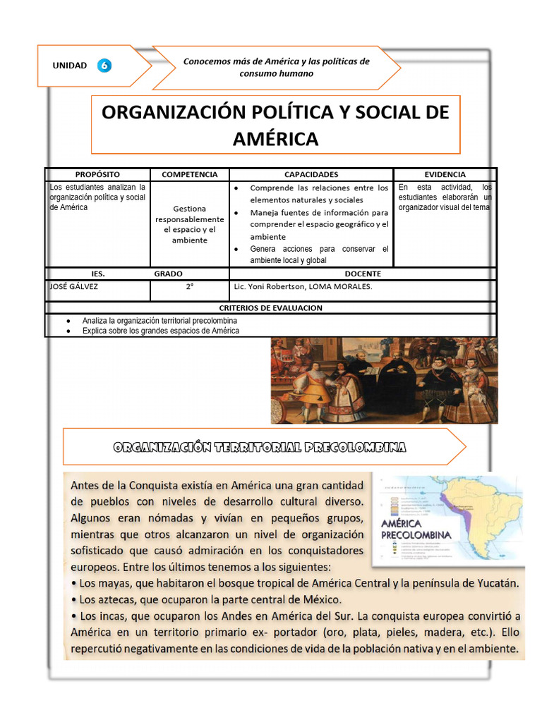 6 Sem2.2 FICHA DE ACTIVIDAD CCSS 2°-SEMANA 2 | PDF