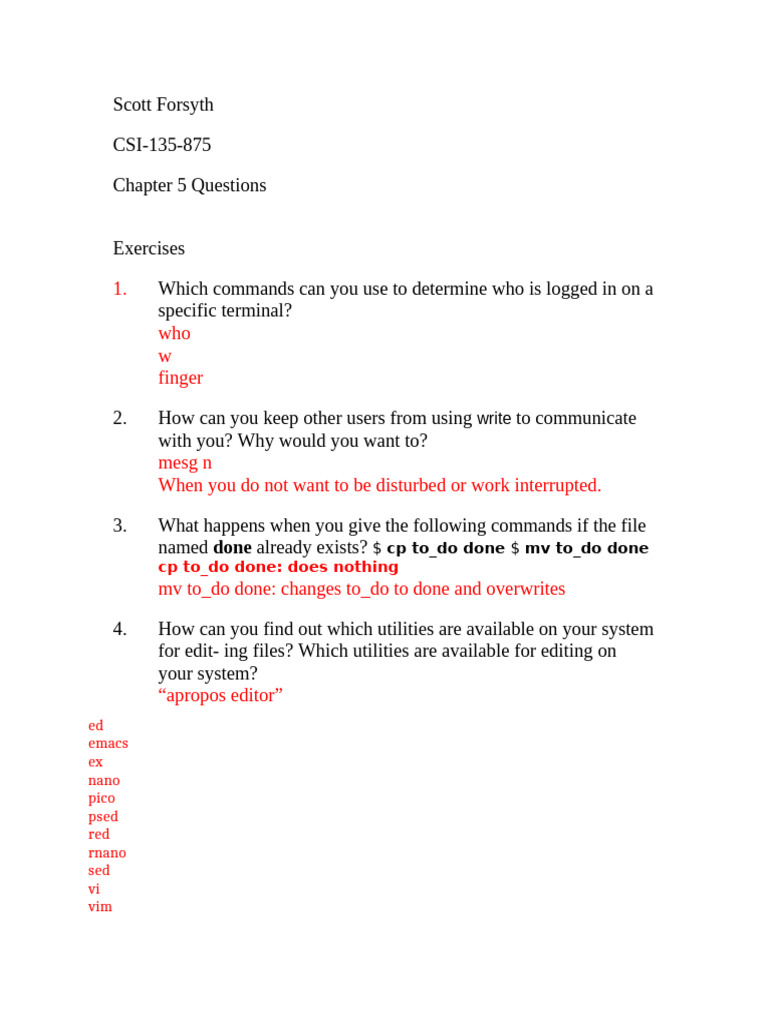 CSI-135 - Homework 3 | PDF