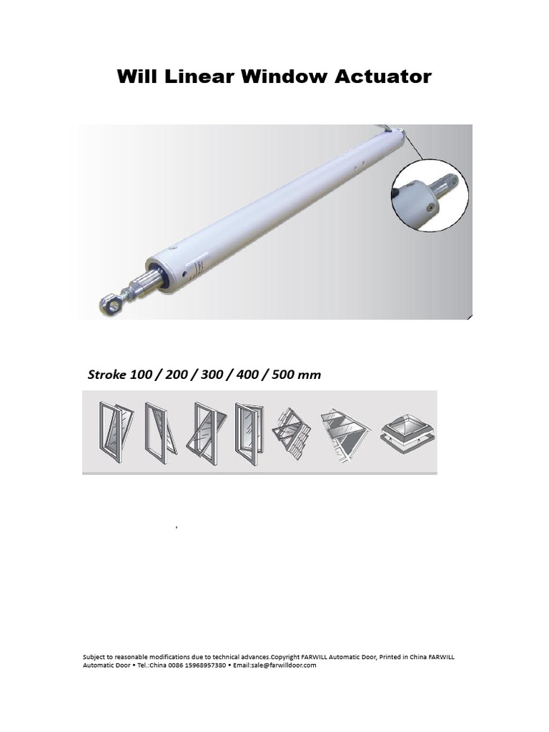 Linear Windwoactuator | PDF