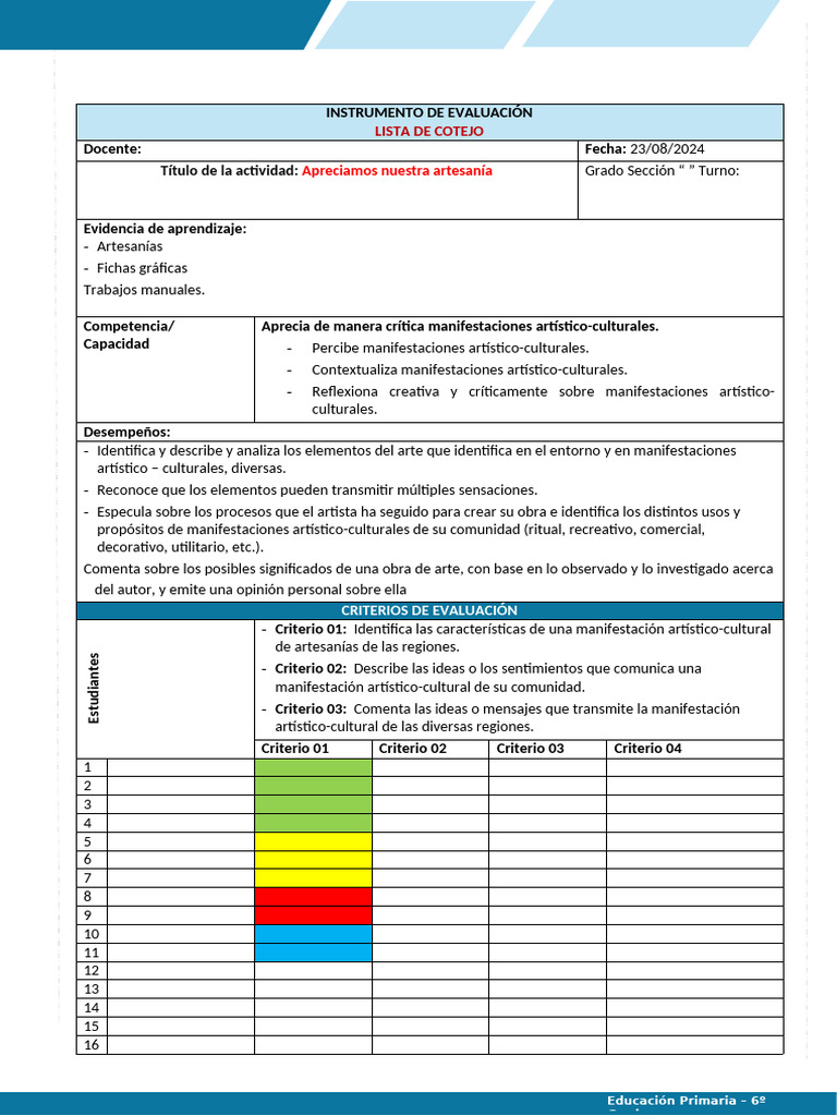 AyC 6° - INSTR. 23 DE AGOSTO | PDF