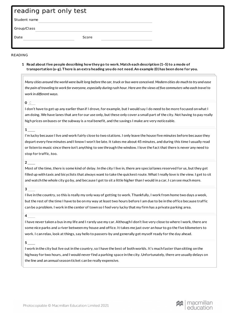 Testgenerator READING | PDF