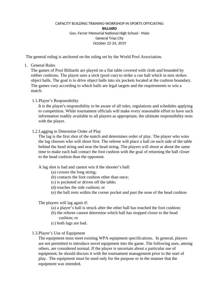 General Rules | PDF | Ball Games | Sports