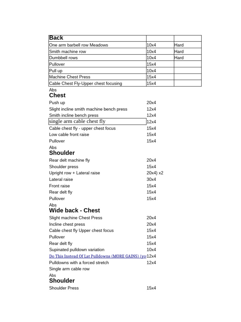 training-routine-pdf