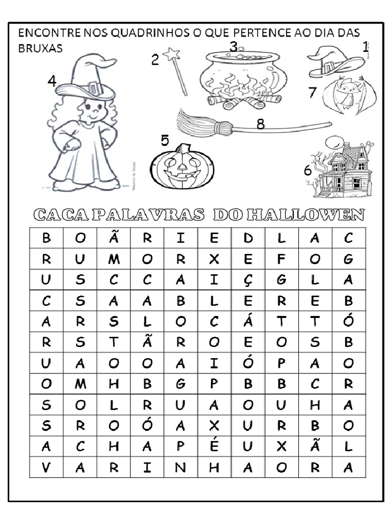 Caça Palavras Halloween | PDF