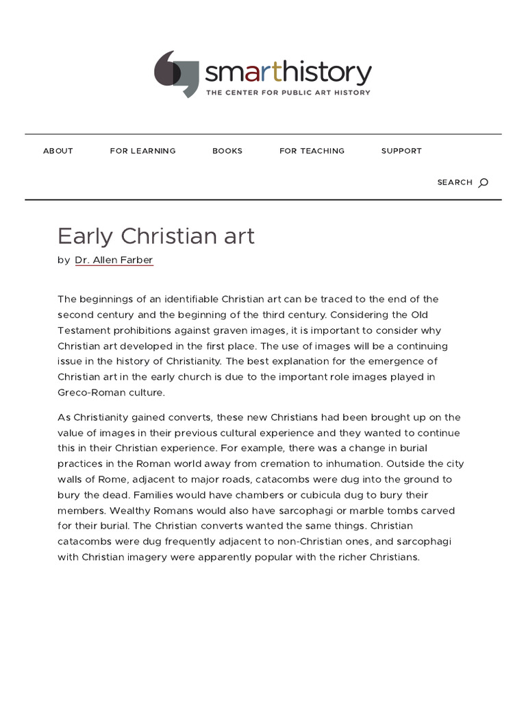 Early Christian Art | PDF