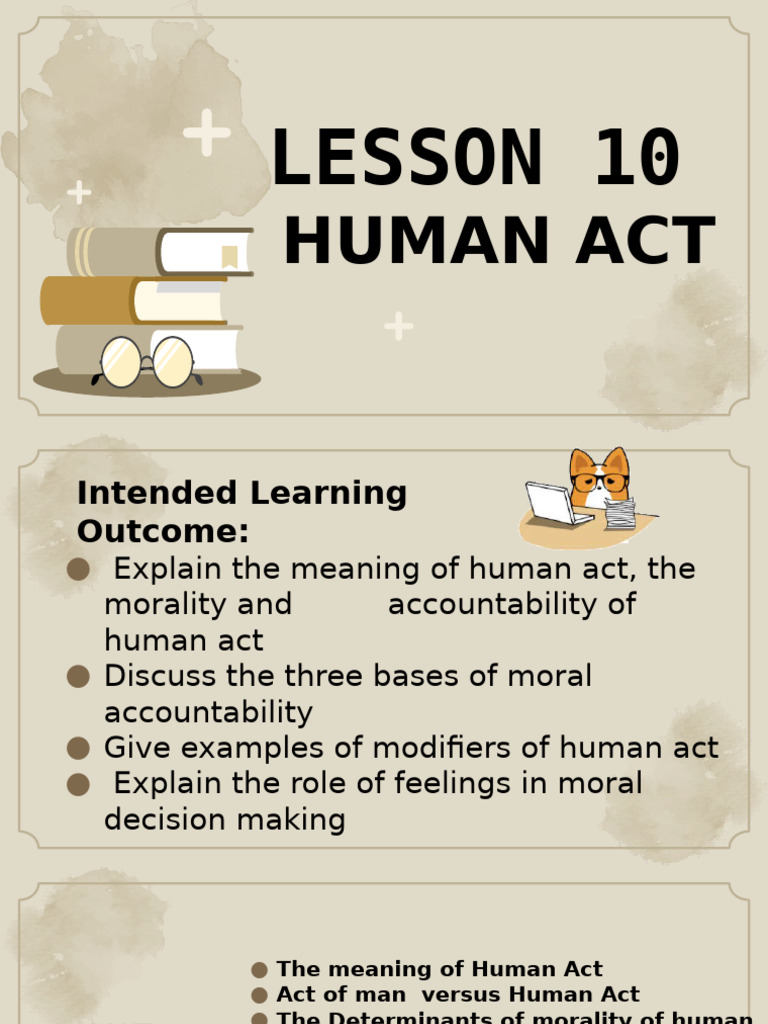 Lesson 10 Human Act 2 | PDF