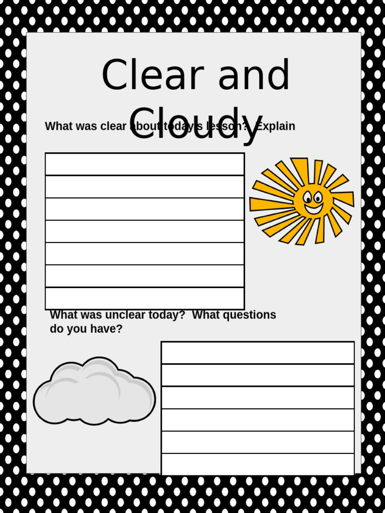 Clear and Cloudy | PDF