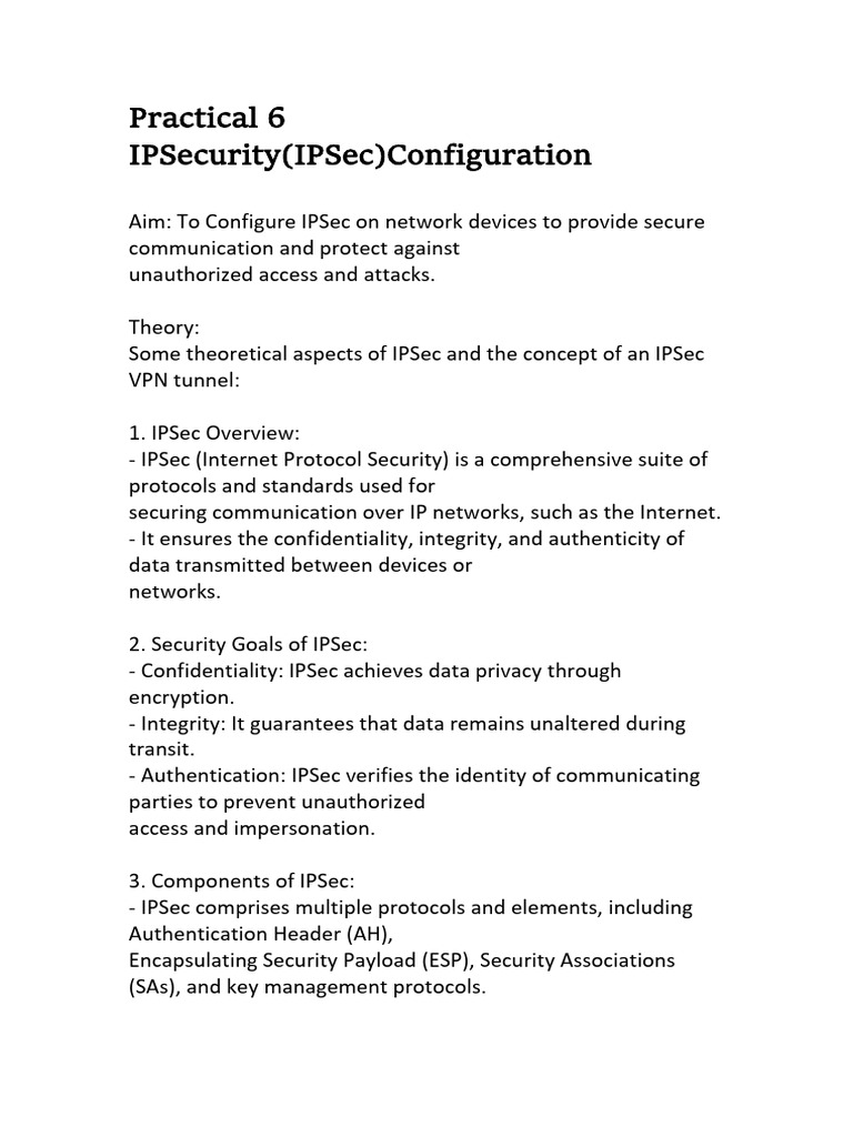 INS Prac 6 | PDF