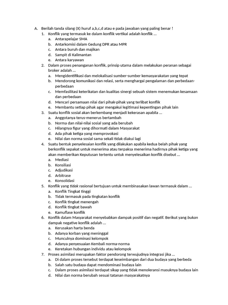 Kunci Sukses Ujian Akhir Semester: Download Soal Sosiologi Kelas XI Semester 1 dan Strategi Jitu Menghadapinya