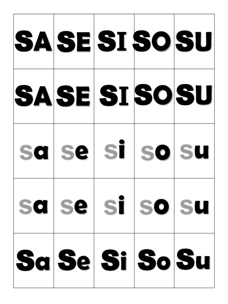 Recortables Letra S Aprende Con Camilita | PDF
