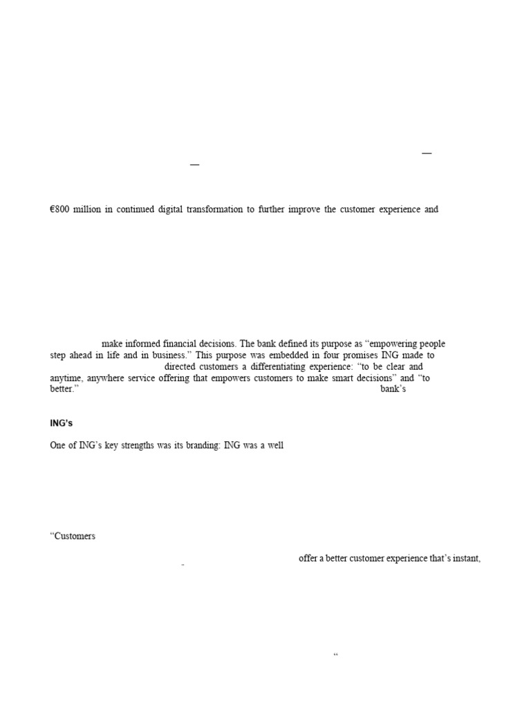 INGBank Case | PDF