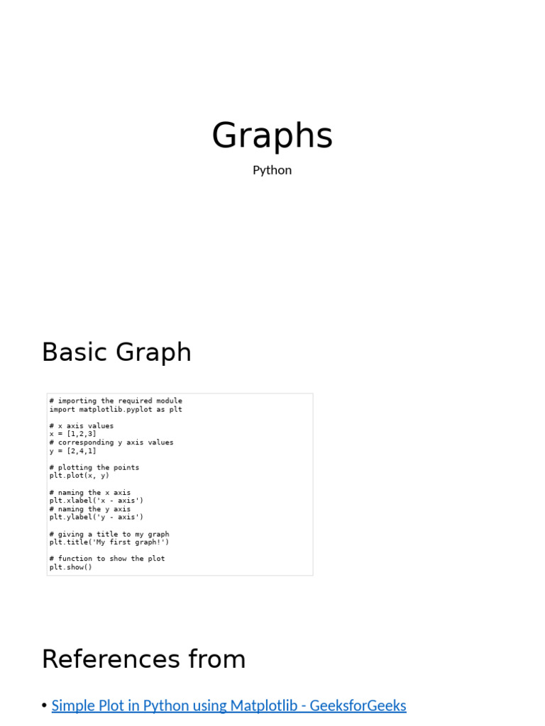 Graphs | PDF
