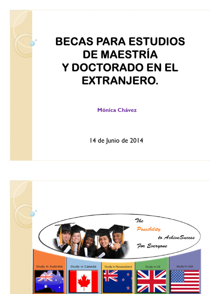 Becas para Maestría y Doctorado en el Extranjero | PDF | Sistema ...