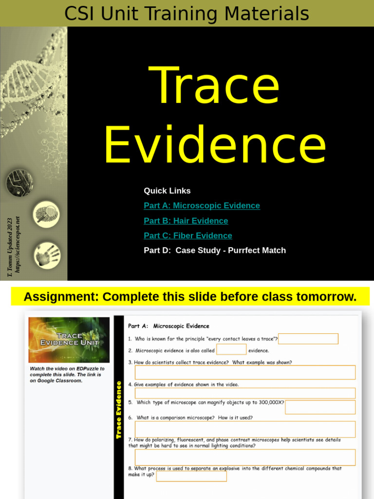 Trace Evidence PPT24 | PDF