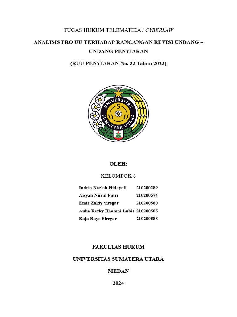 Telematika Kelompok 8 | PDF