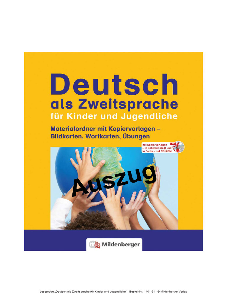 Deutsch Als Fremdsprache Für Kinder | PDF