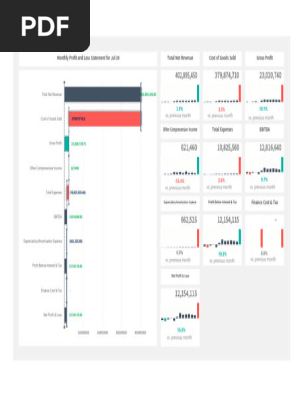 Monthly Profit and Loss Statement