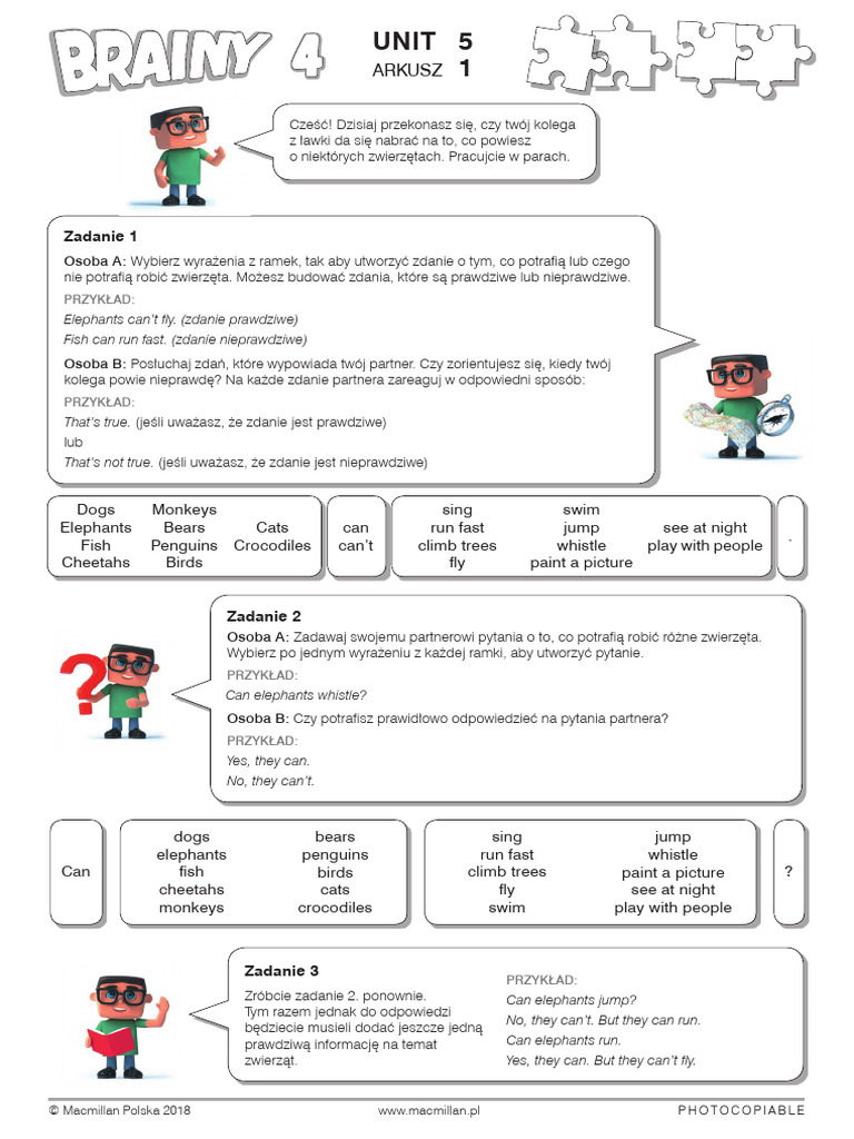 Brainy 4 Worksheet Unit | PDF