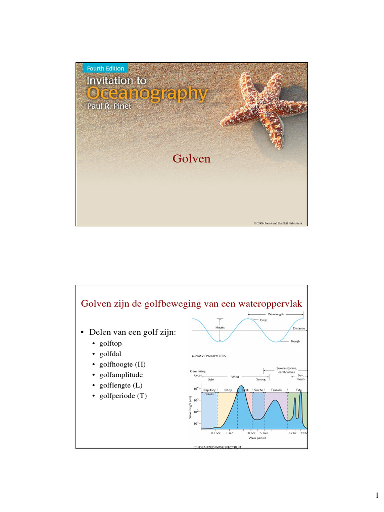 2018 Mariene Biologie 3 Golven en Getijden-1 | PDF