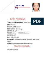 Curriculum Vitae Actualizado Odonto