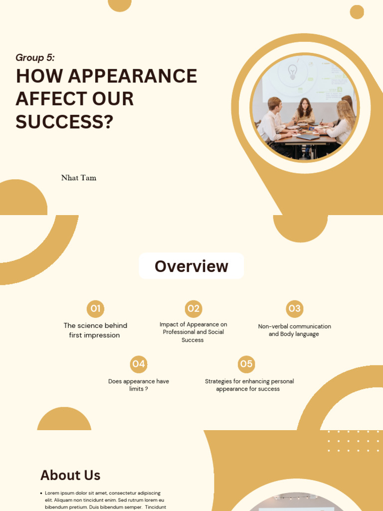 Group 5 How Appearance Affect Our Success | PDF