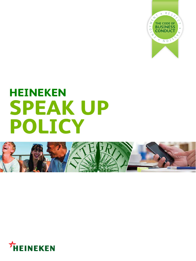 Speak Up Policy | PDF