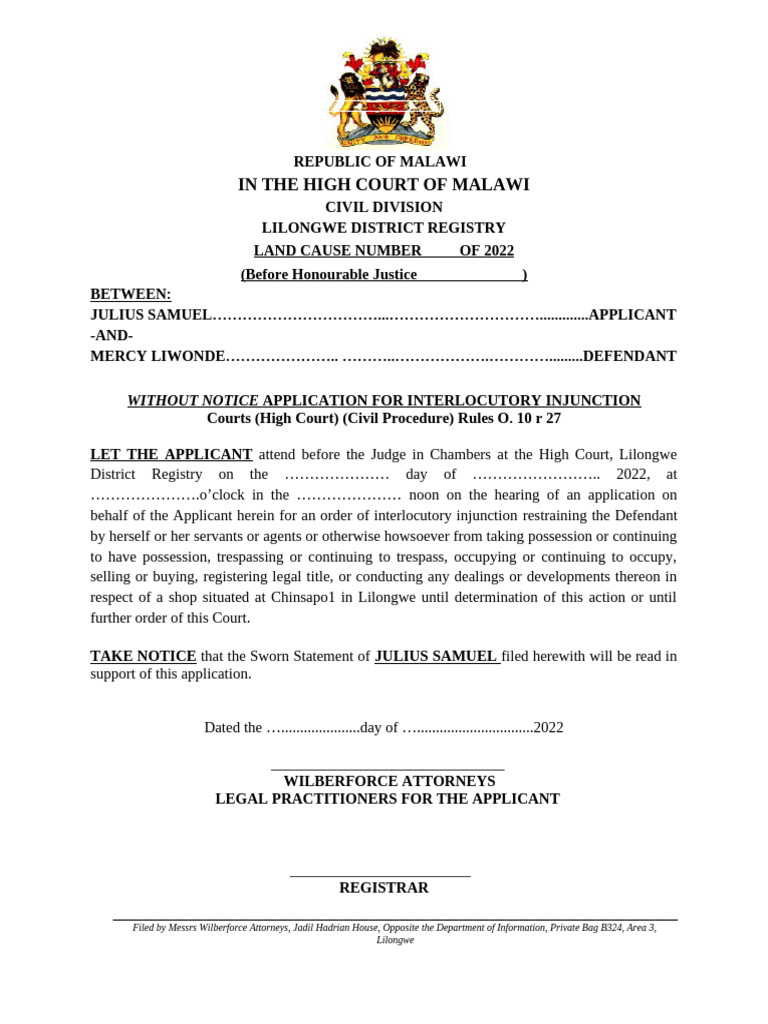 Injunction | PDF