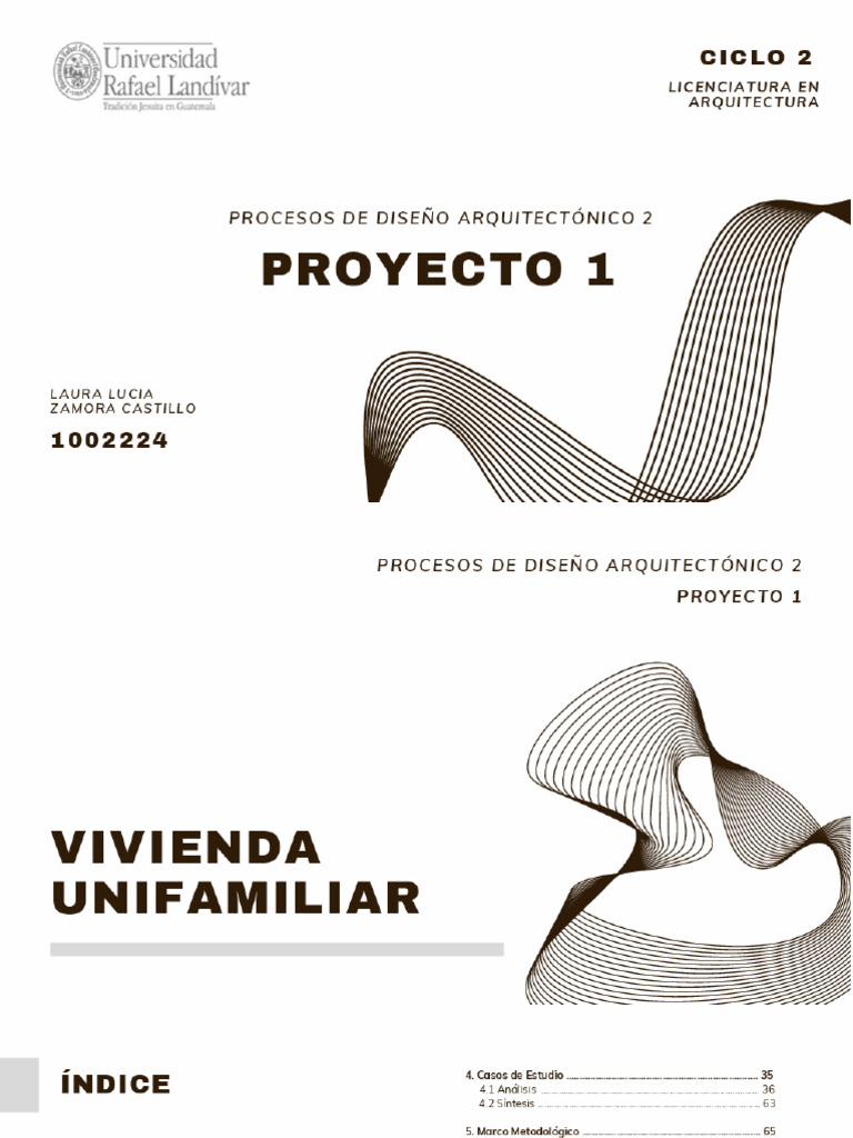 Proyecto Vivienda Unifamiliar Procesos de Diseño Arquitectónico 2 | PDF