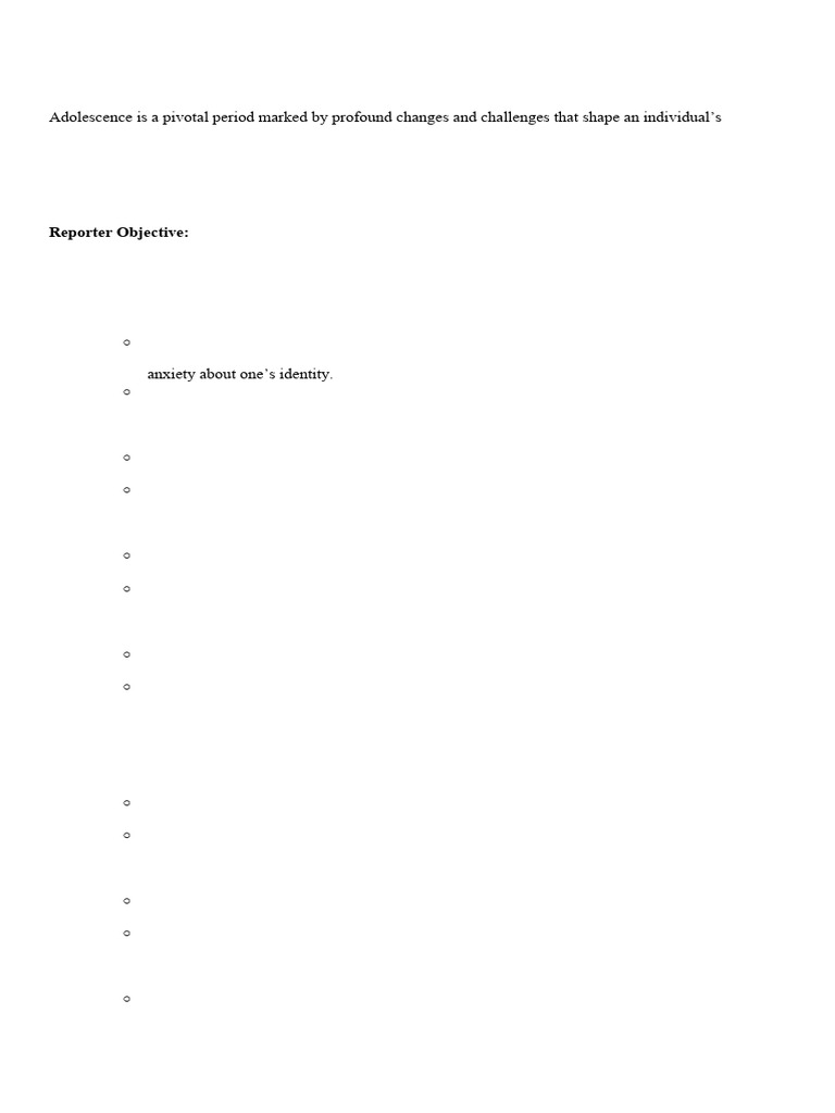 Navigating Adolescent Challenges | PDF | Adolescence | Psychological ...