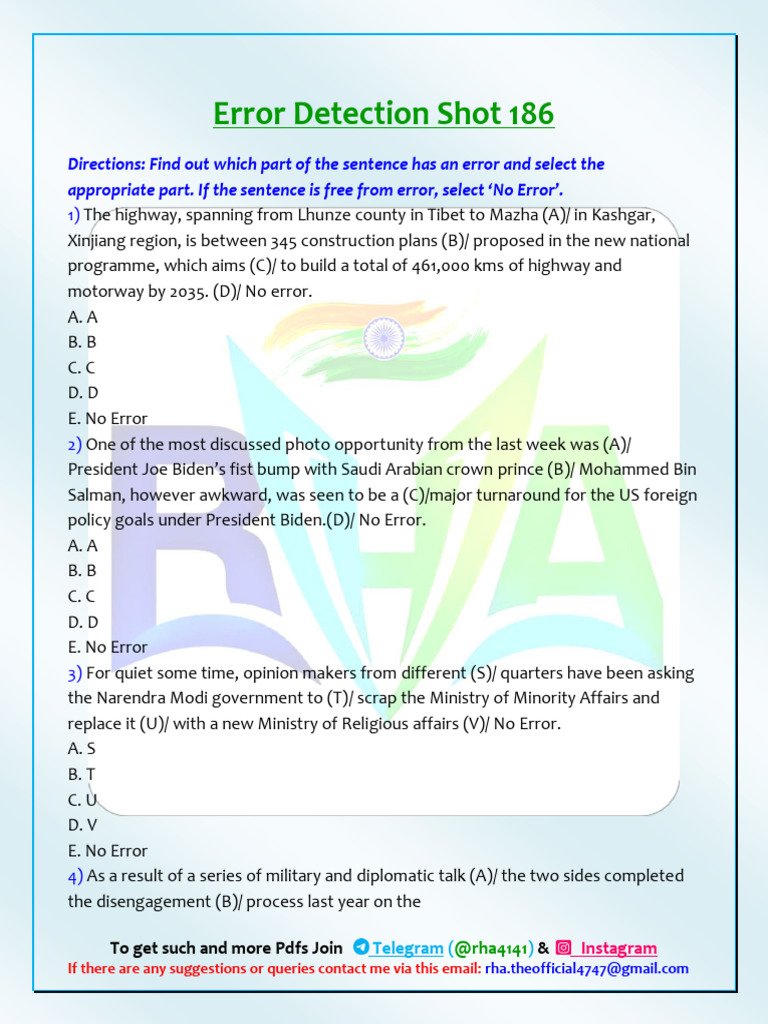 Error Detection Shot 186 | PDF