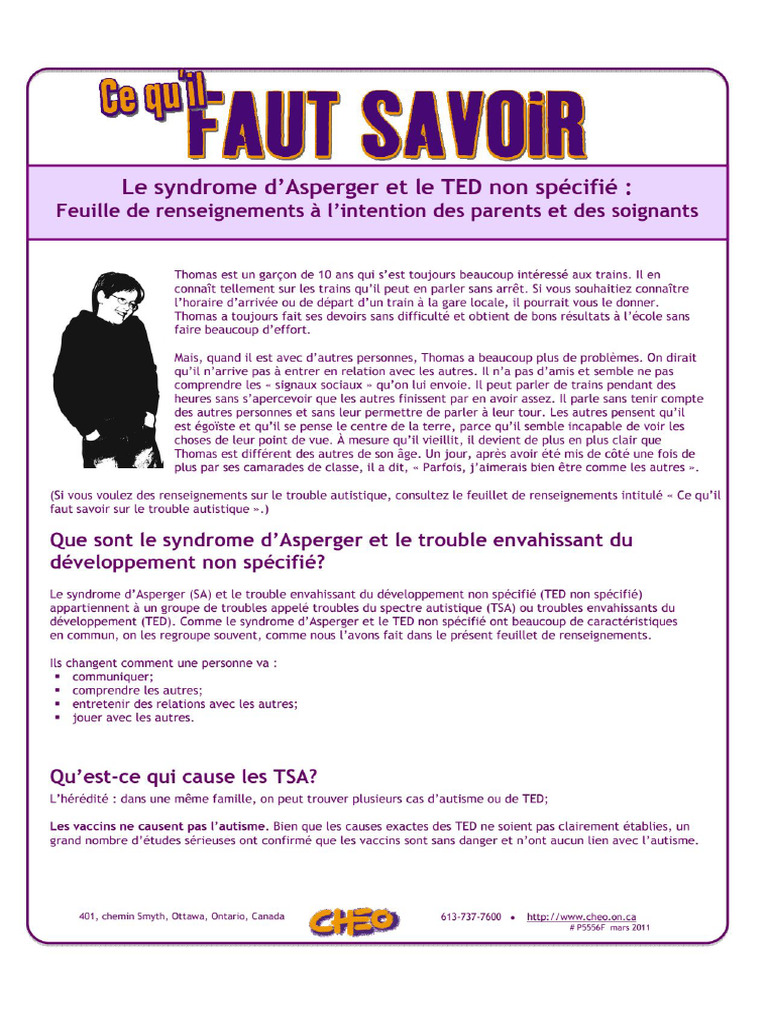 Asperger TED Cheo | PDF