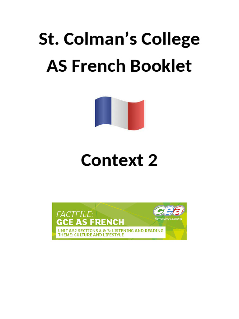 As French Context 2 Booklet | PDF
