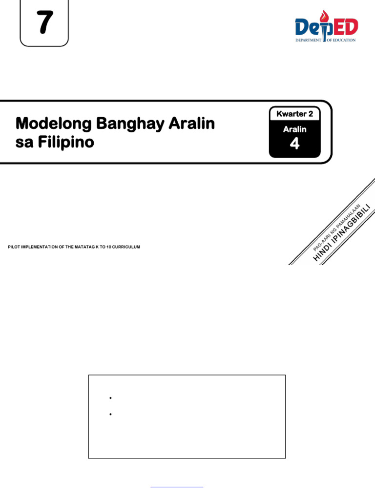 Comic Book Brochure for Grade 7 Filipino | PDF | Tagalog Language ...