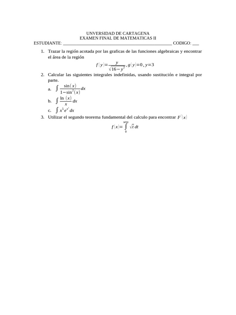 Final Math 2 | PDF