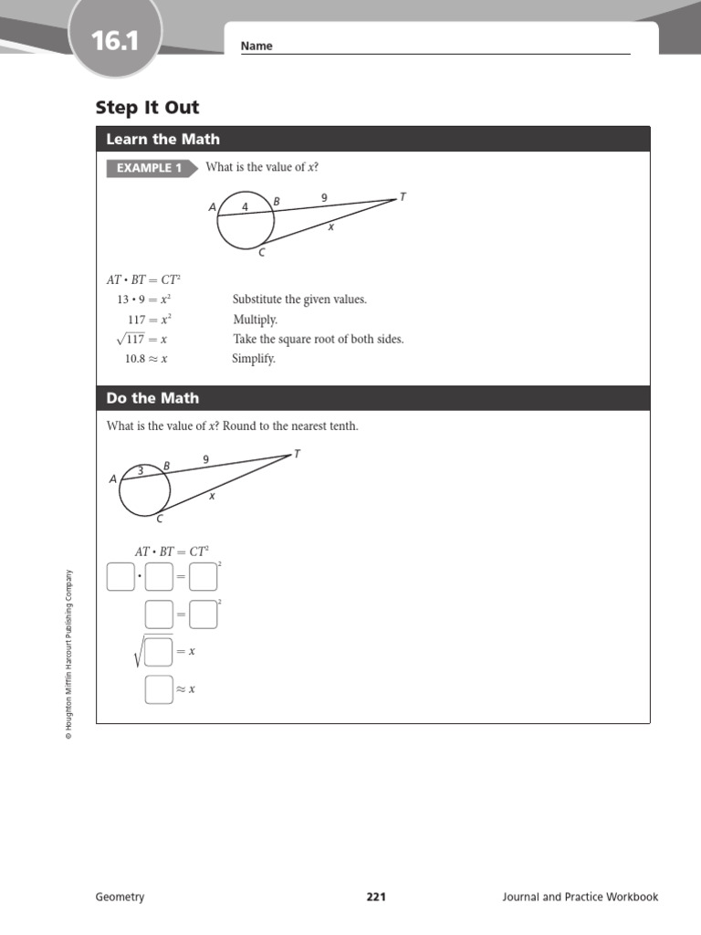 Step It Out: Learn The Math | PDF