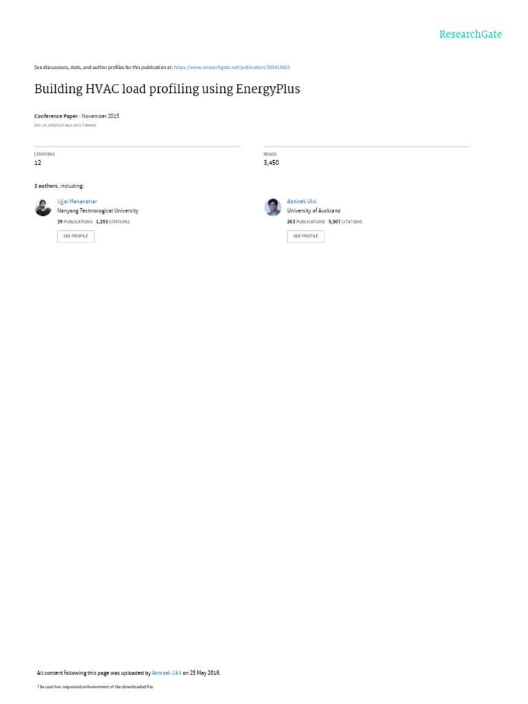 2015 - IEEE ISGT Building HVAC | PDF