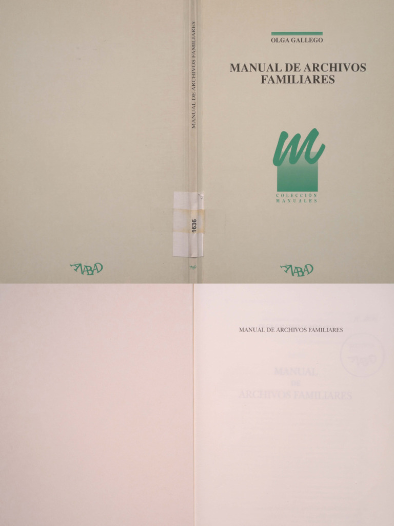 Manual de Archivos Familiares | PDF, image size:768x1024